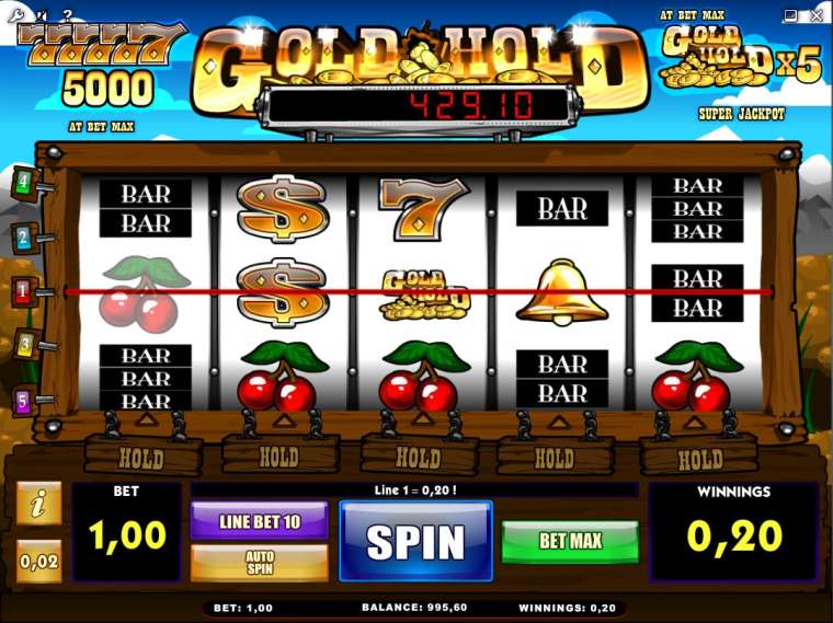 Видео покер Gold Hold демо-игра