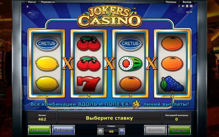Онлайн слот Jokers Casino играть
